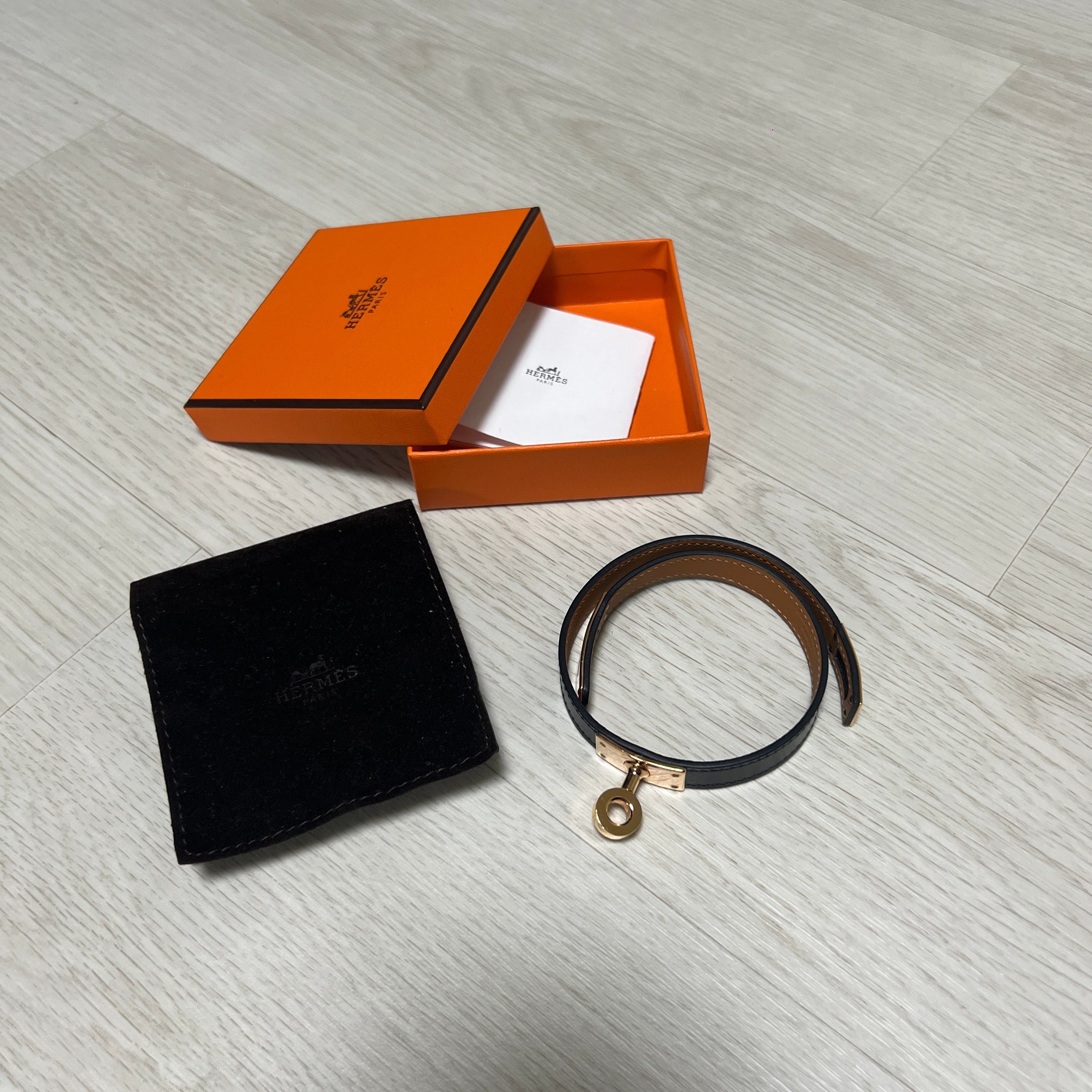 에르메스 켈리 더블 투어 브레이슬릿