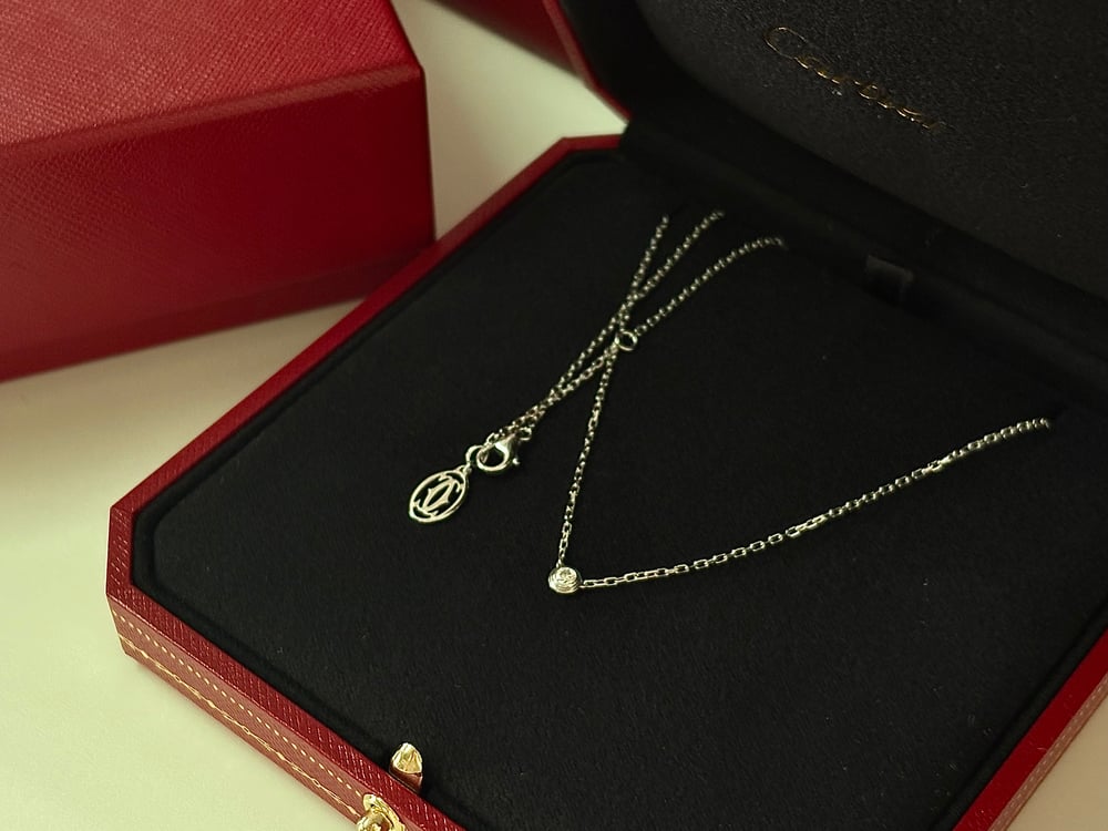 너무 이쁜 다무르 화이트 골드 목걸이✨