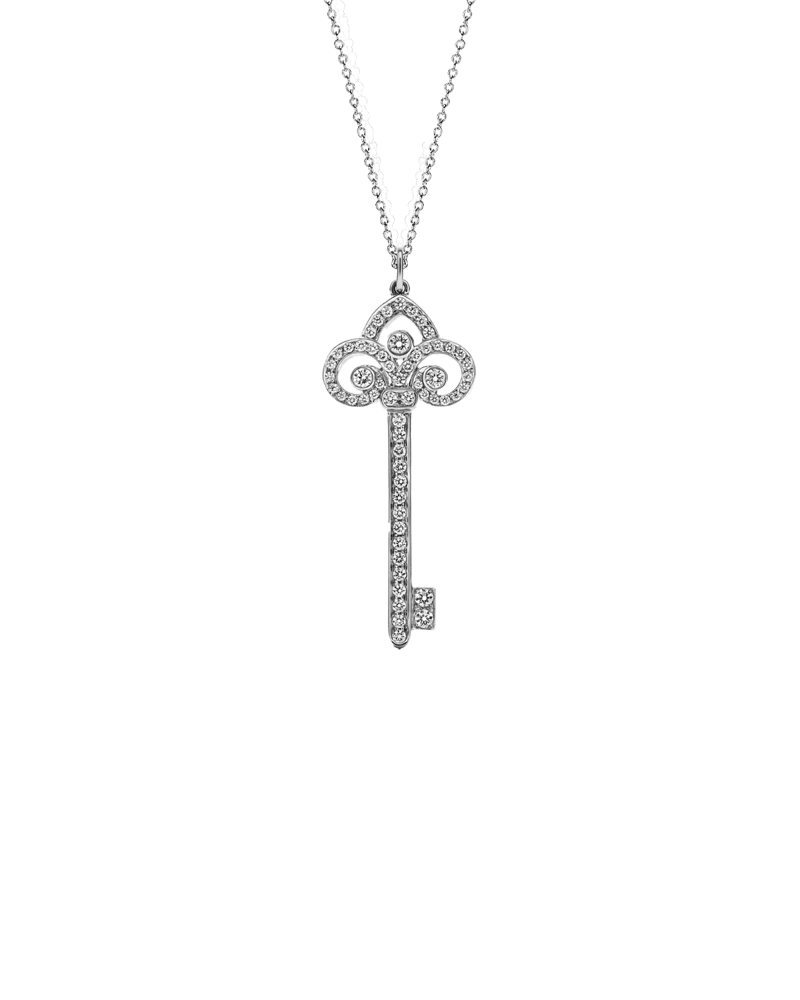 티파니 키 플뢰르 드 리스 네크리스