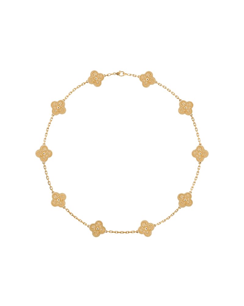 반클리프 아펠 알함브라 해머드 10모티브 네크리스