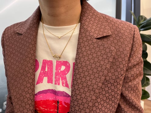 너무 예뻤던 네크리스 조합 (까르띠에 다무르+프레드 포스텐)