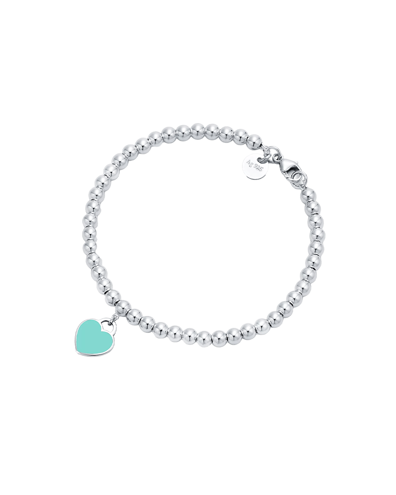 티파니 리턴 투 티파니 블루 하트 태그 비드 브레이슬릿