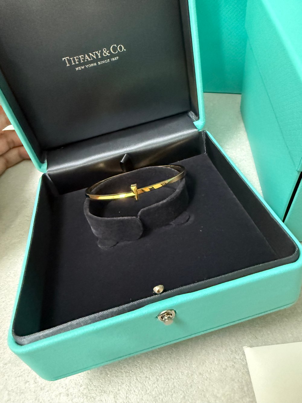 티파니 T 1 네로우 힌지드 뱅글 브레이슬릿 - 팔찌