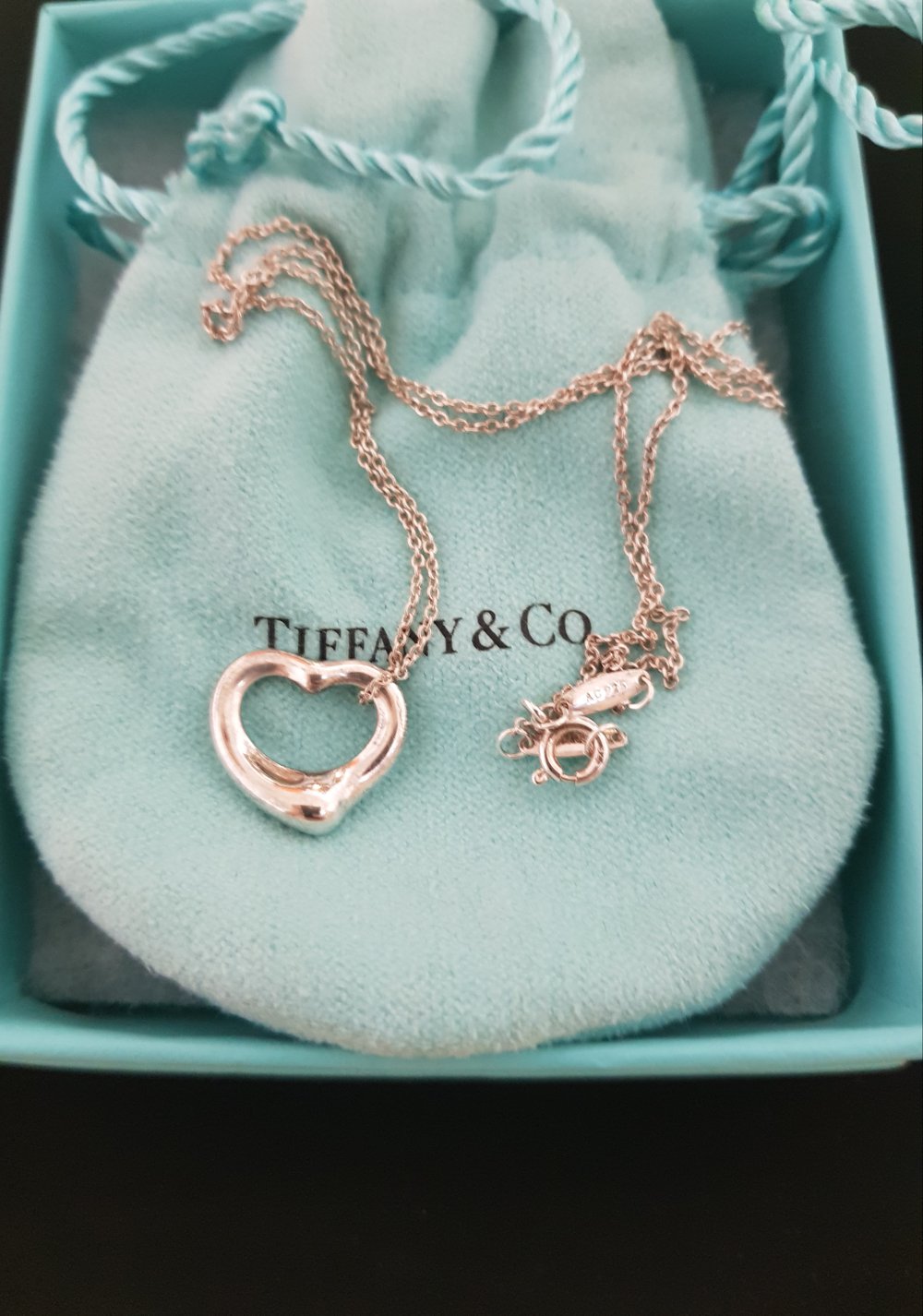 티파니 엘사퍼레티 오픈 하트 네크리스 - 목걸이