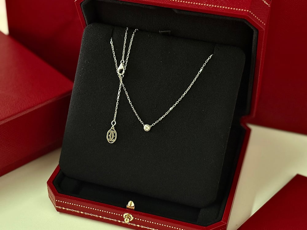 너무 이쁜 다무르 화이트 골드 목걸이✨