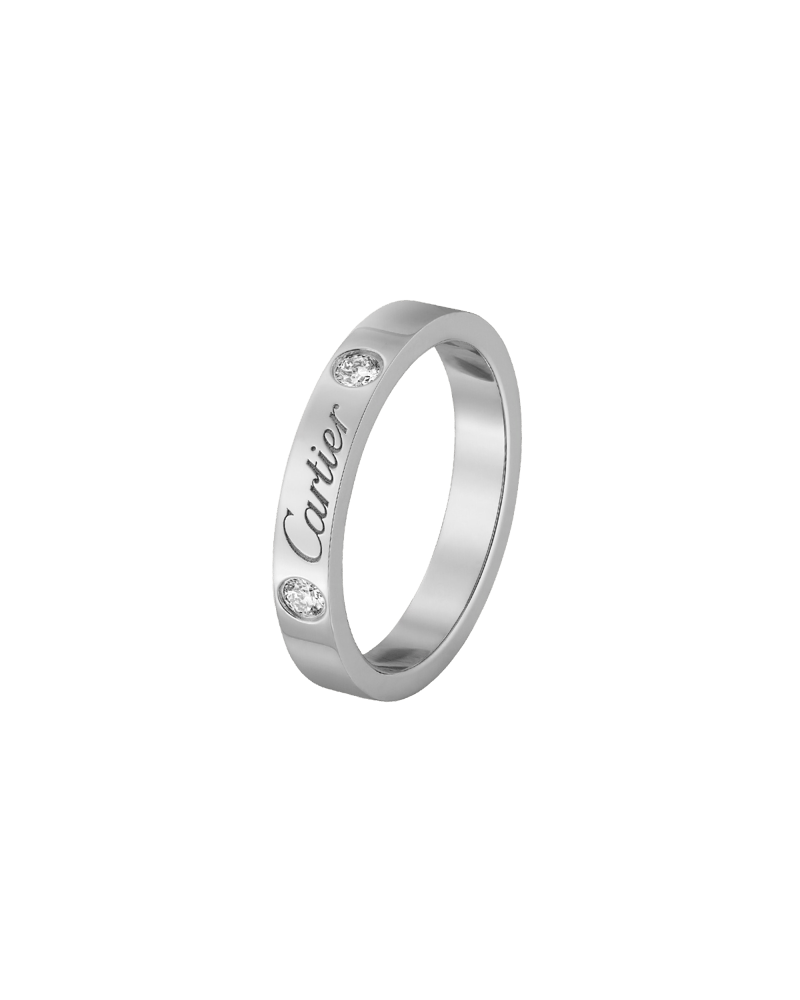 까르띠에 C 드 웨딩 밴드 링