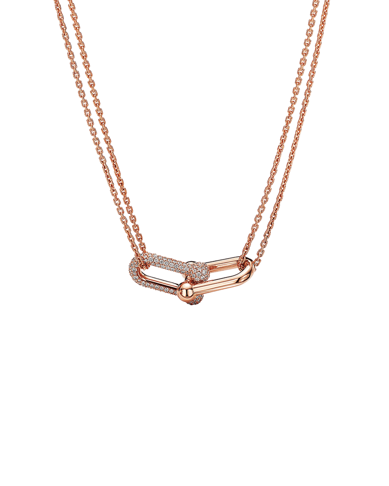 티파니 하드웨어 더블 링크 네크리스