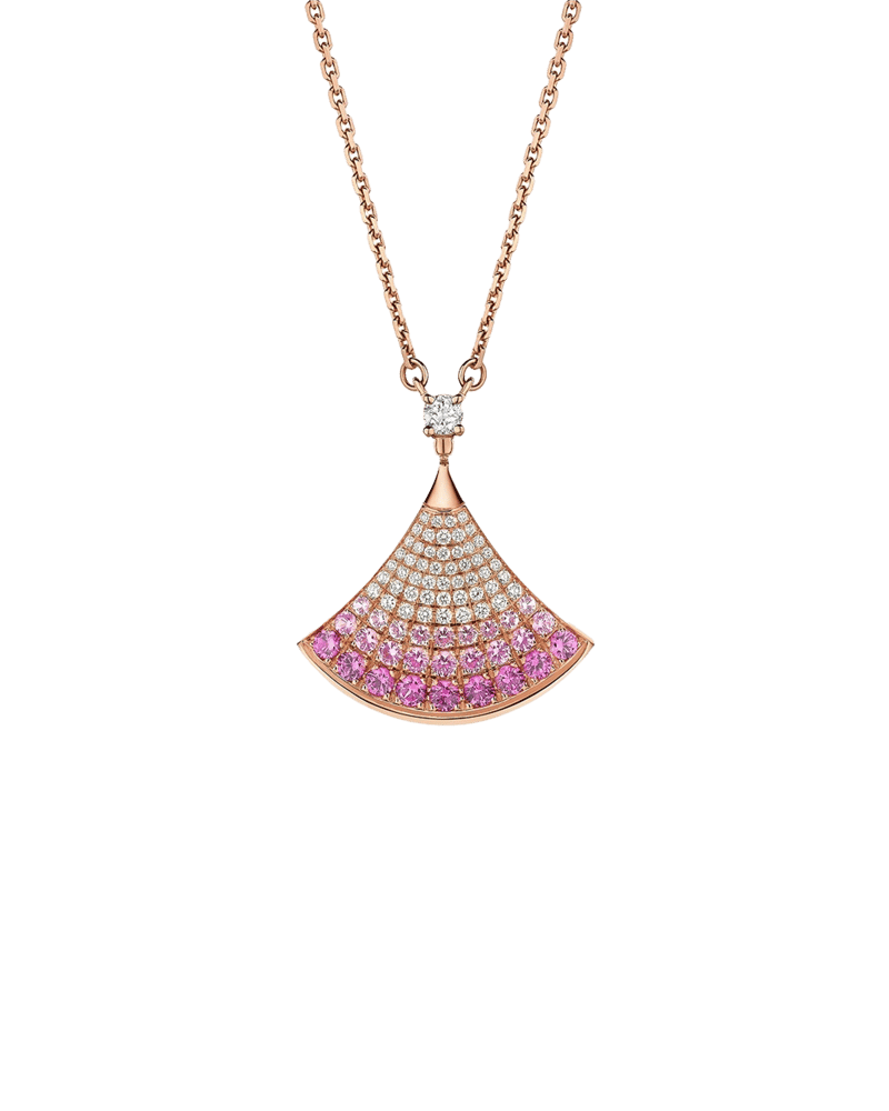 불가리 디바스 드림 핑크 사파이어 네크리스