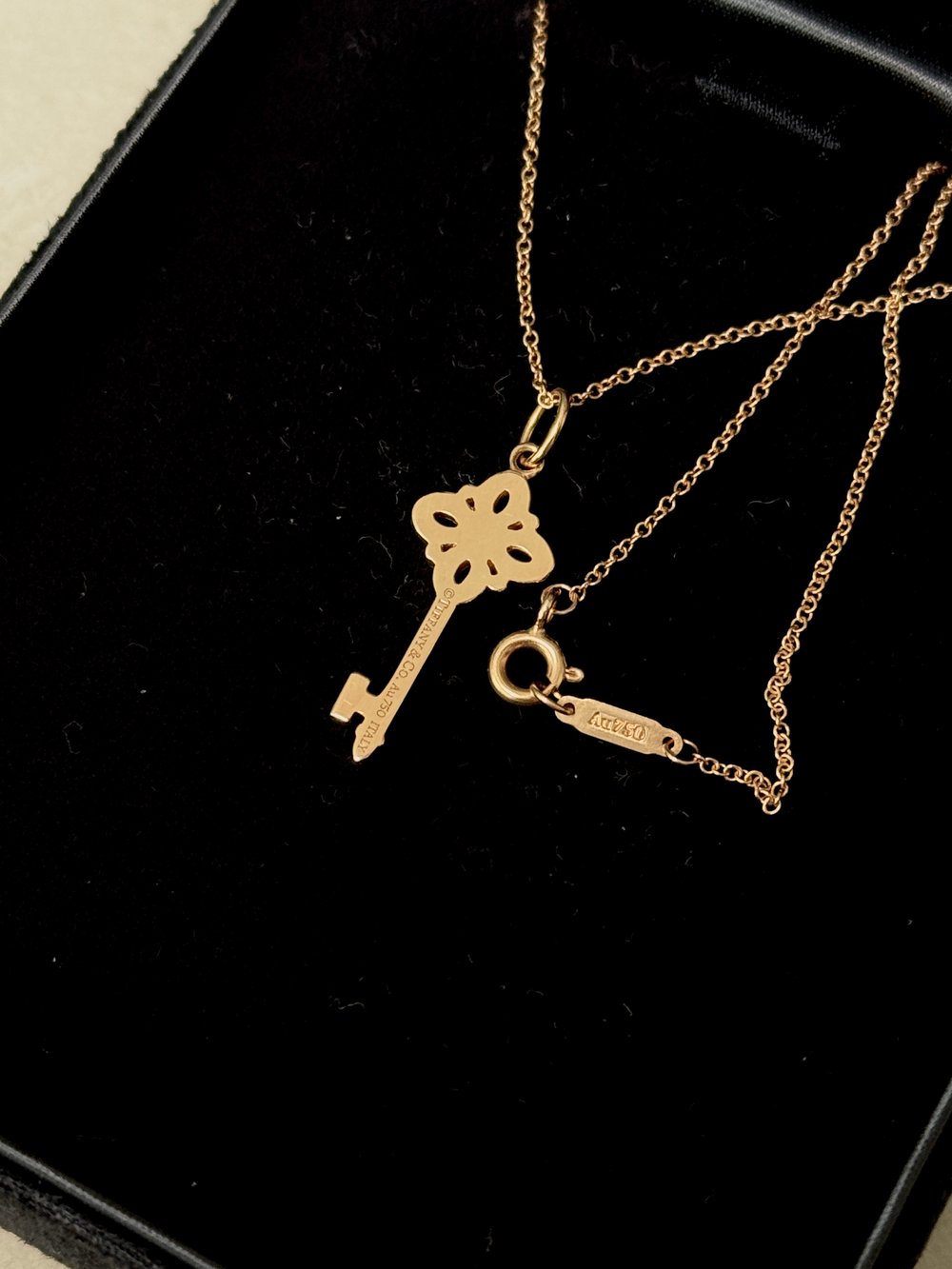 티파니 키 플뢰르 드 리스(체인 40.6cm) 네크리스 - 목걸이