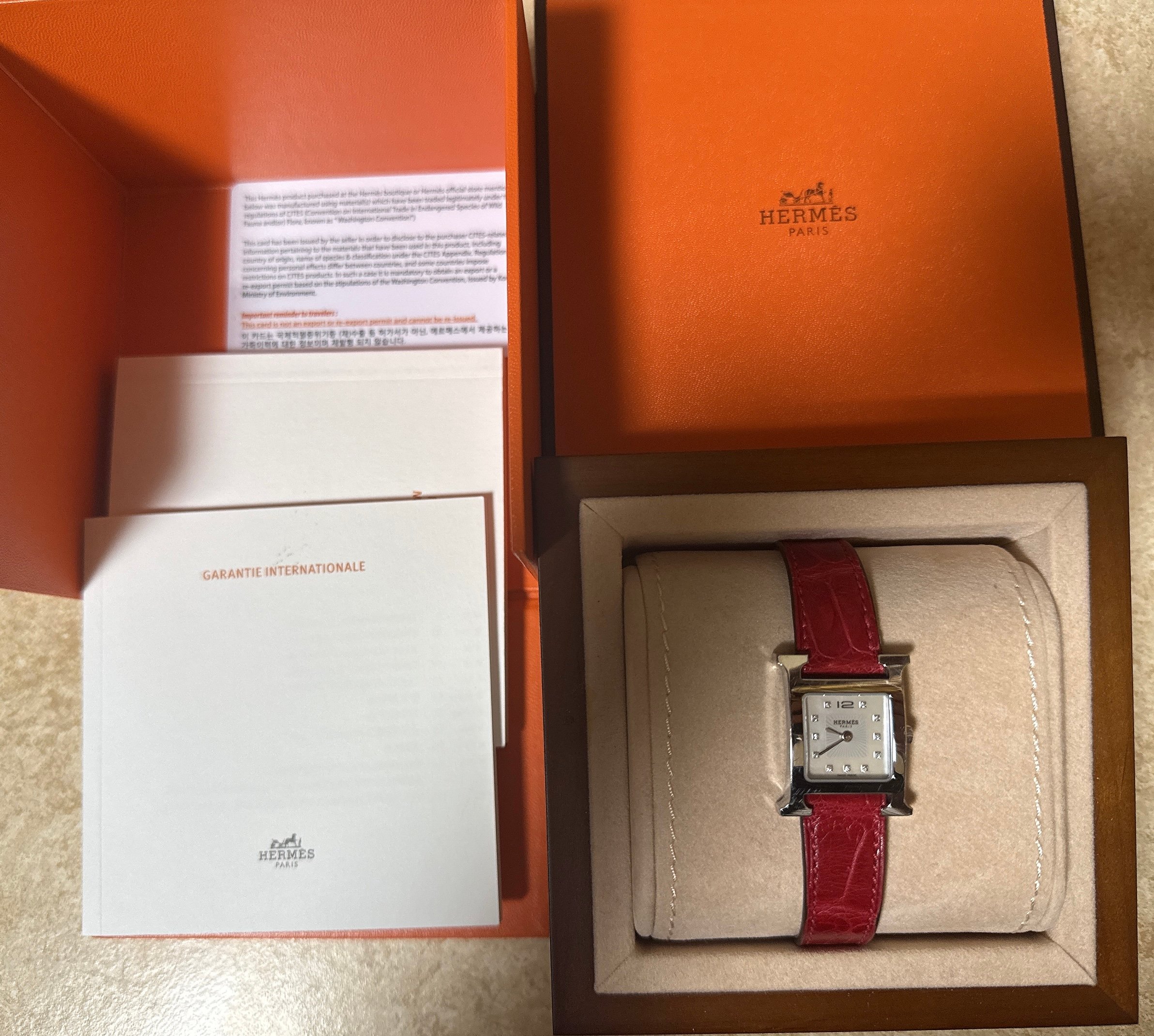 에르메스 H 아워 워치