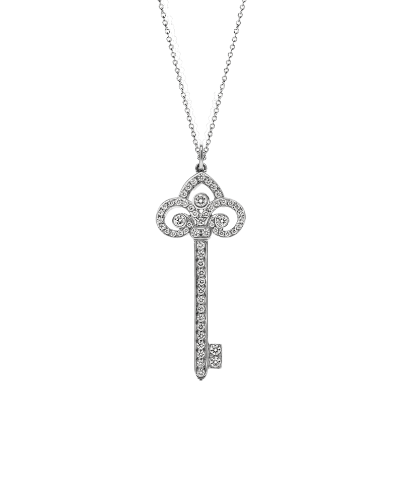 티파니 키 플뢰르 드 리스 네크리스