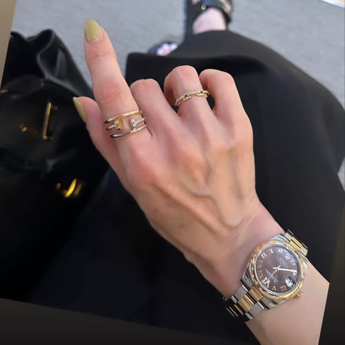 우와... 앵 끌루 링 2개 같이하니까 느낌 완전 달라요🫣