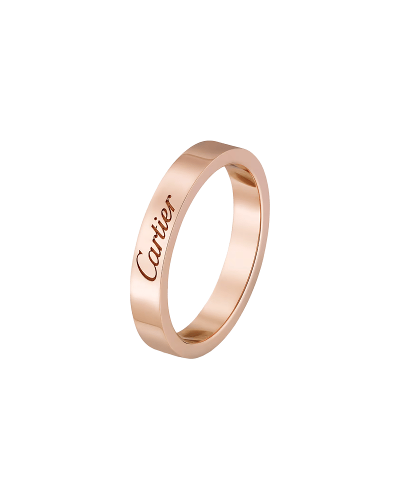 까르띠에 C 드 웨딩 밴드 링