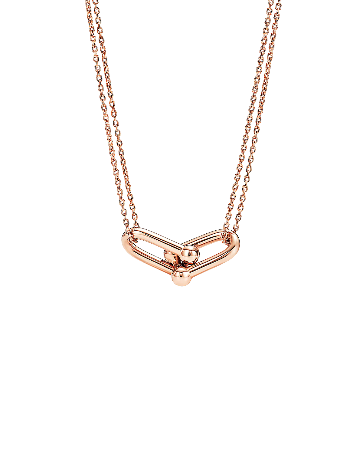 티파니 하드웨어 더블 링크 네크리스