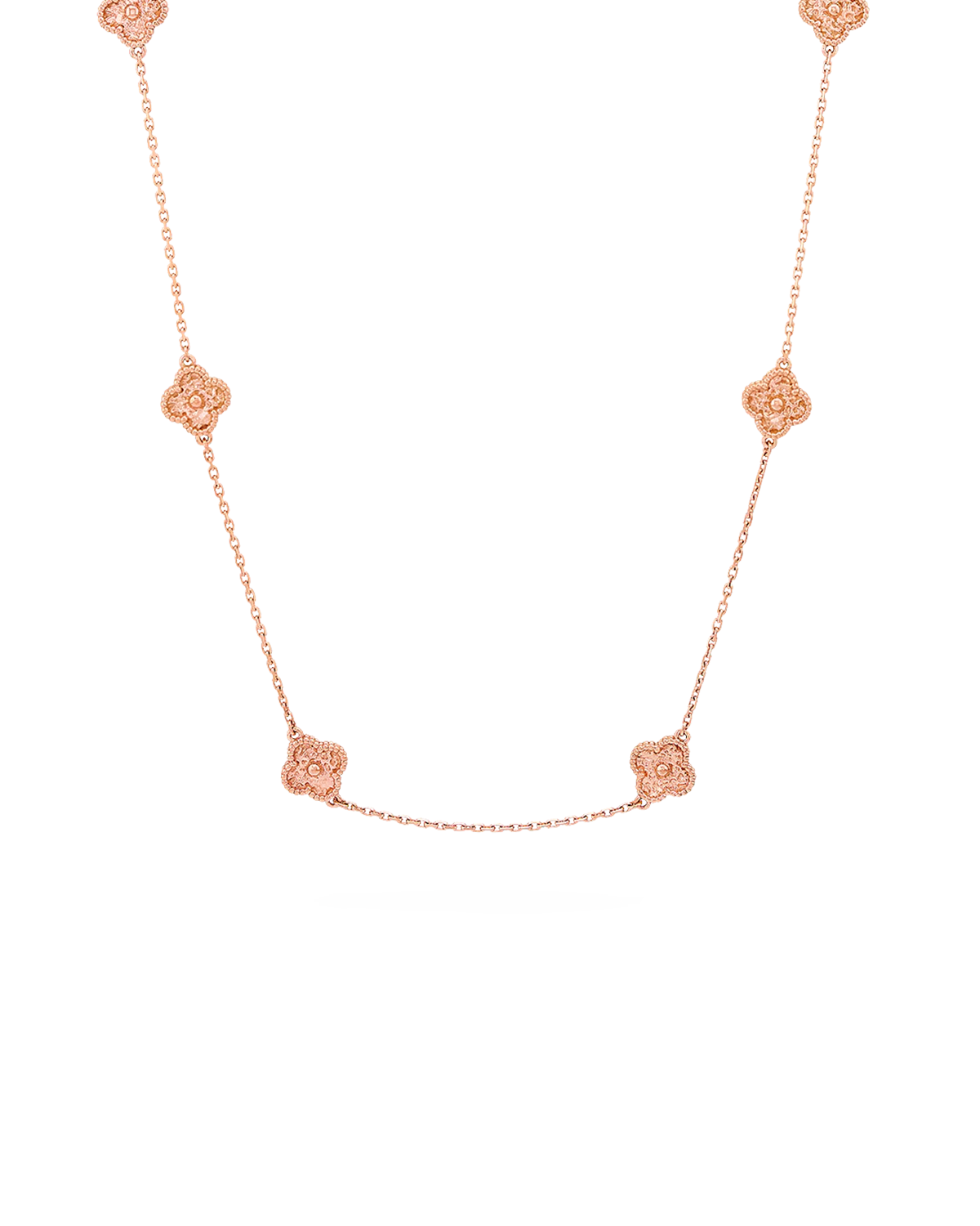 반클리프 아펠 알함브라 해머드 16모티브 네크리스