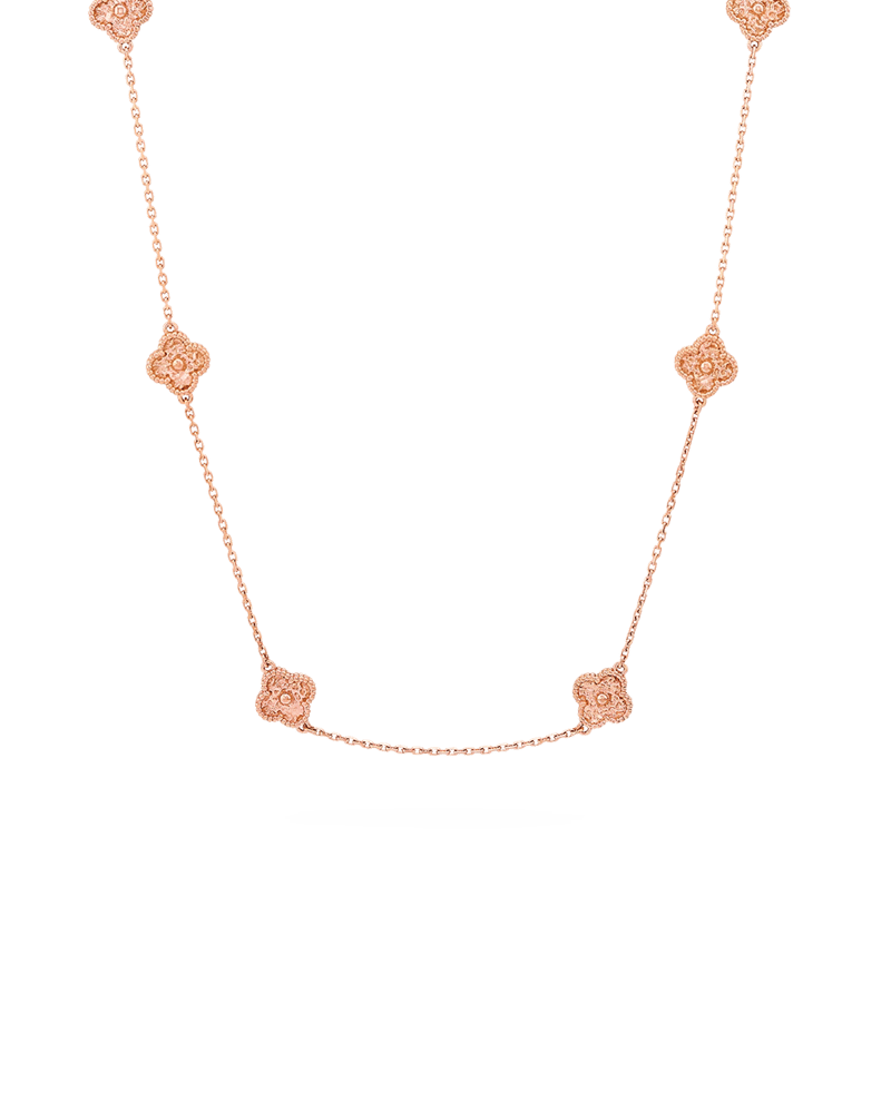 반클리프 아펠 알함브라 해머드 16모티브 네크리스