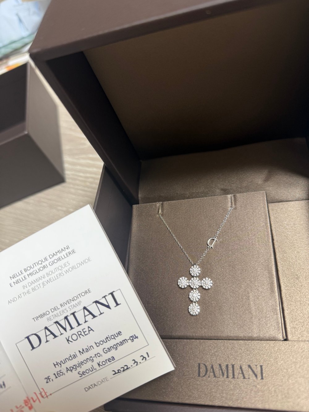 다미아니 마르게리타 십자가 네크리스 - 목걸이