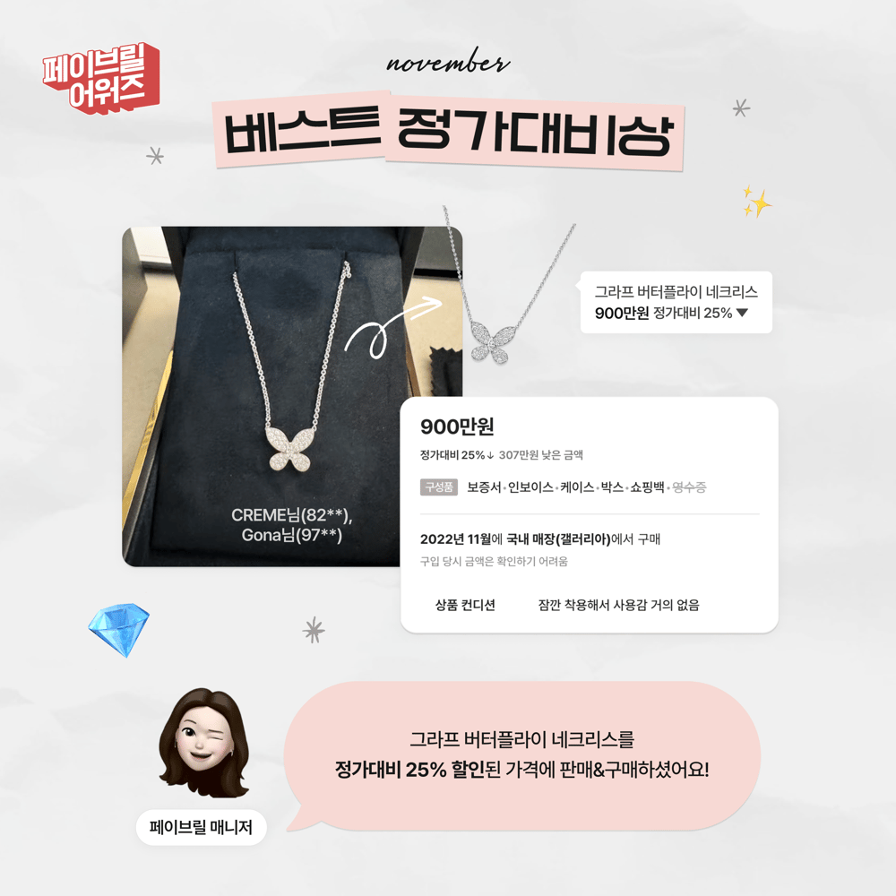 [NOVEMBER] 페이브릴 어워즈 수상 발표 🏆