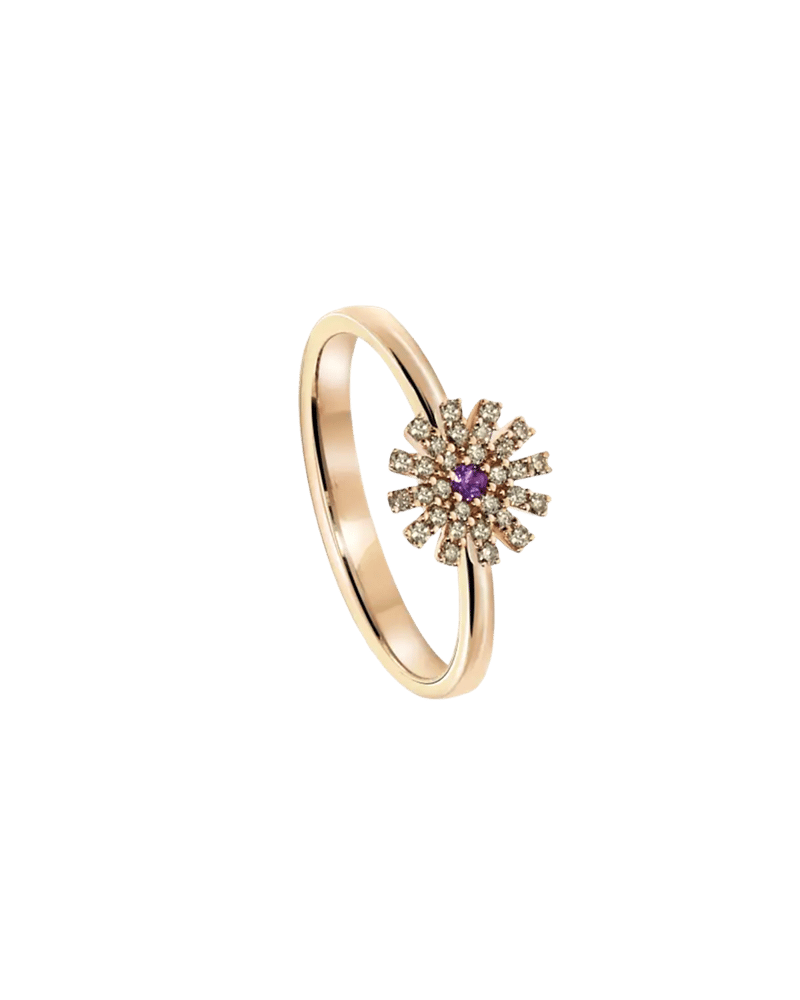 다미아니 마르게리타 브라운 다이아몬드 애미시스트(8mm) 링