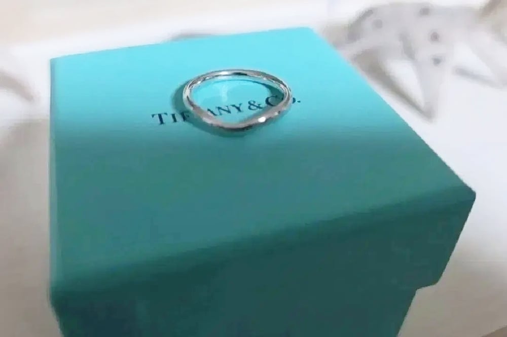티파니 엘사퍼레티 커브드 웨딩 밴드 링 - 반지