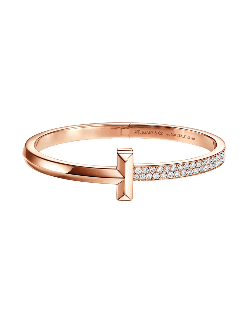 티파니 T 1 와이드 다이아몬드 힌지드 뱅글 브레이슬릿