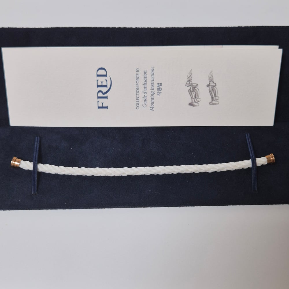 프레드 핑골/화이트 케이블 브레이슬릿