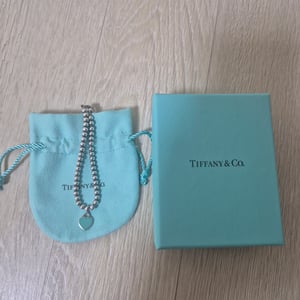 티파니 리턴 투 티파니 블루 하트 태그 비드  브레이슬릿