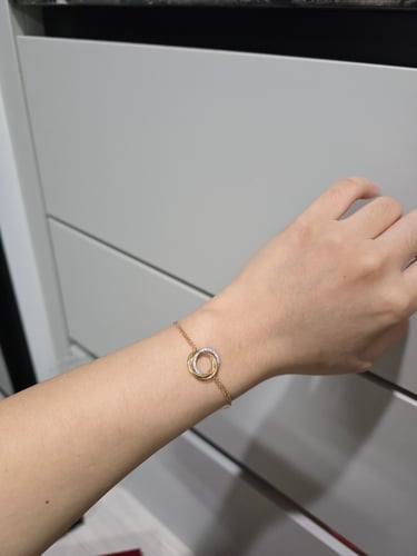 트리니티 다이아 체인 브레이슬릿