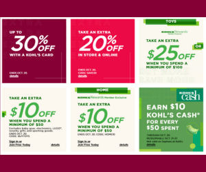 Aprovecha los cupones de grandes ahorros en Kohl’s