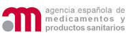 Logotipo de la AEMPS, organismo que emite la alerta sobre preservativos falsificados