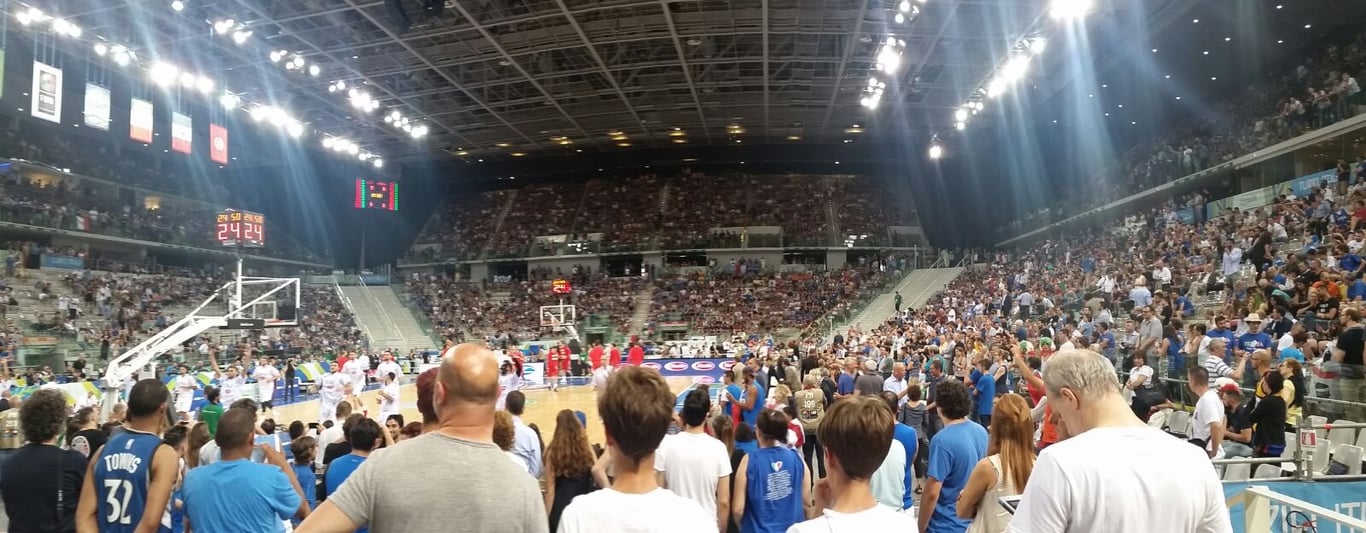 Vista interior de la Inalpi Arena, sede de las Nitto ATP Finals