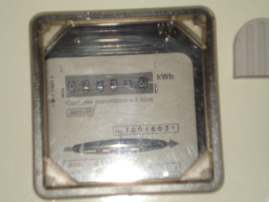 Contador eléctrico doméstico, referencia al peso de la luz en el IPC