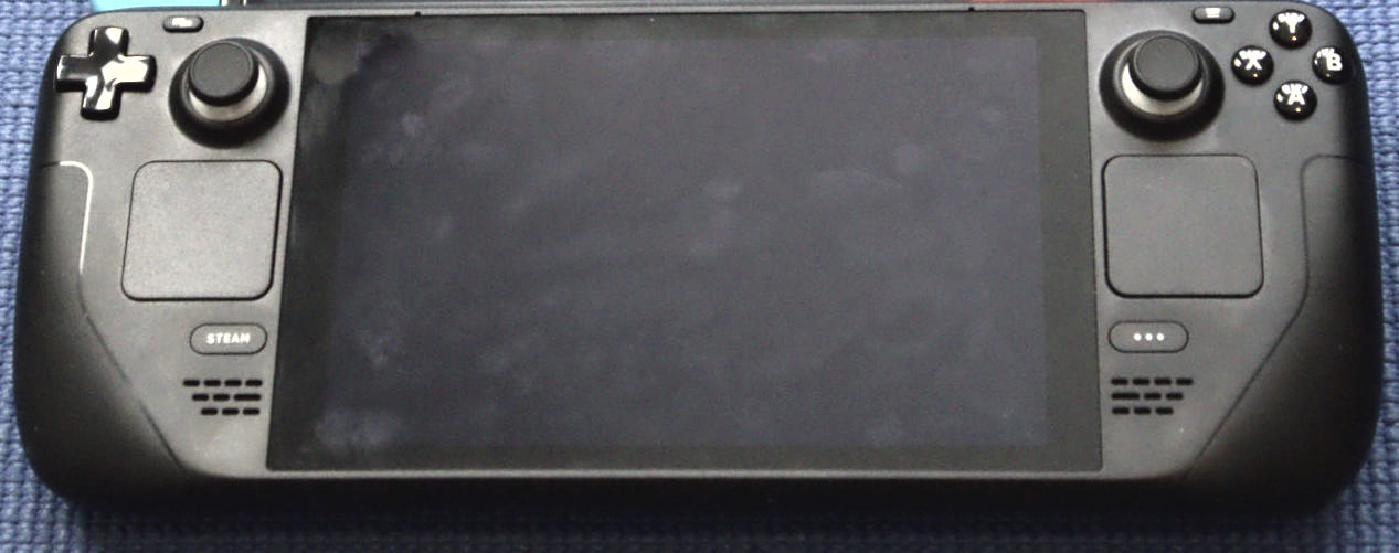 Steam Deck LCD en vista frontal, modelo de 256 GB con oferta de Black Friday