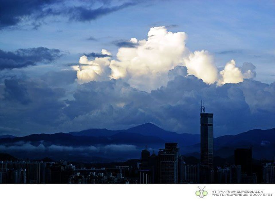 好像上面存在着另一个世界的云