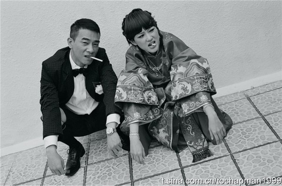 很有爱的结婚照