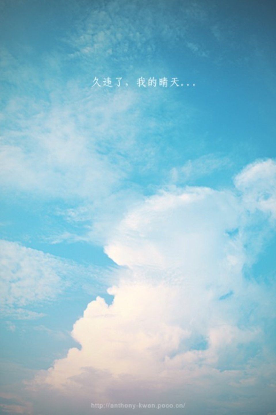 天蓝色和亮黄色