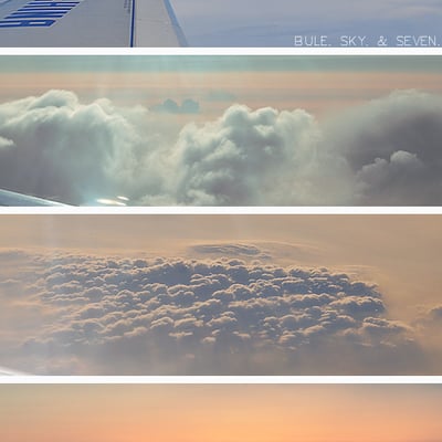 天空之上云朵之间