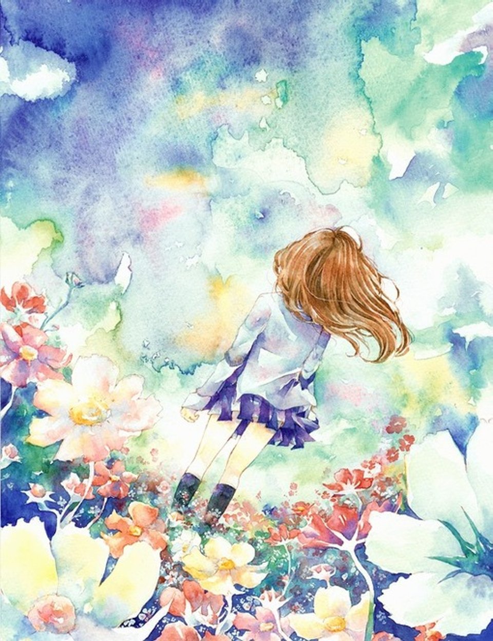 繁花似锦的街道