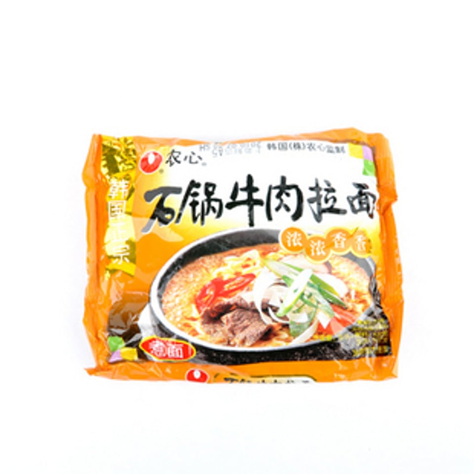 农心石锅牛肉拉面