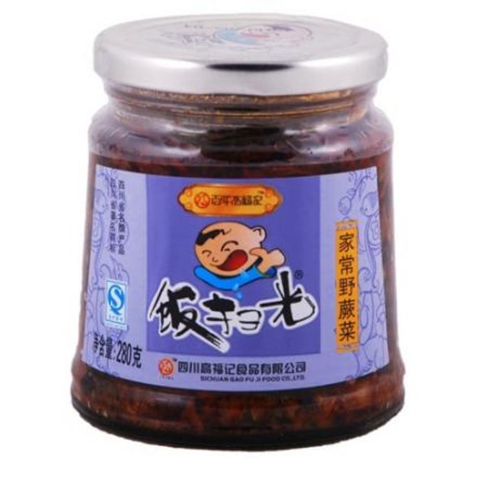 野蕨菜味道的饭扫光