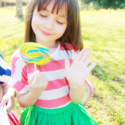 你的微笑像朵花