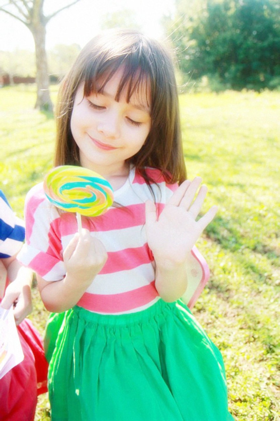 你的微笑像朵花