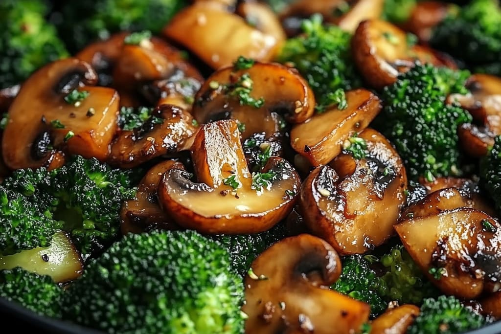 Broccoli Mushroom Stir-Fry: An Incredible 7-Ingredient Healthy Vegetables Mix