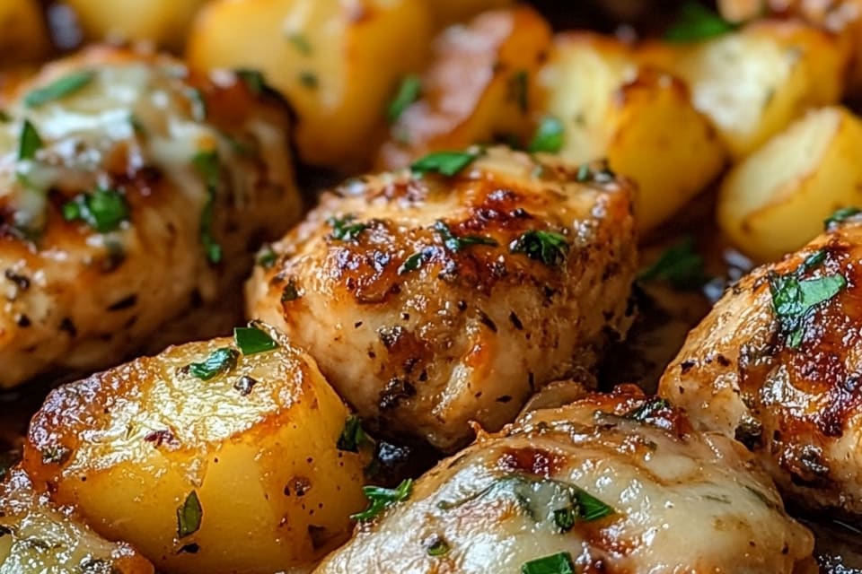 Garlic Parmesan Chicken and Potatoes: An Amazing Ultimate One-Pan Meal