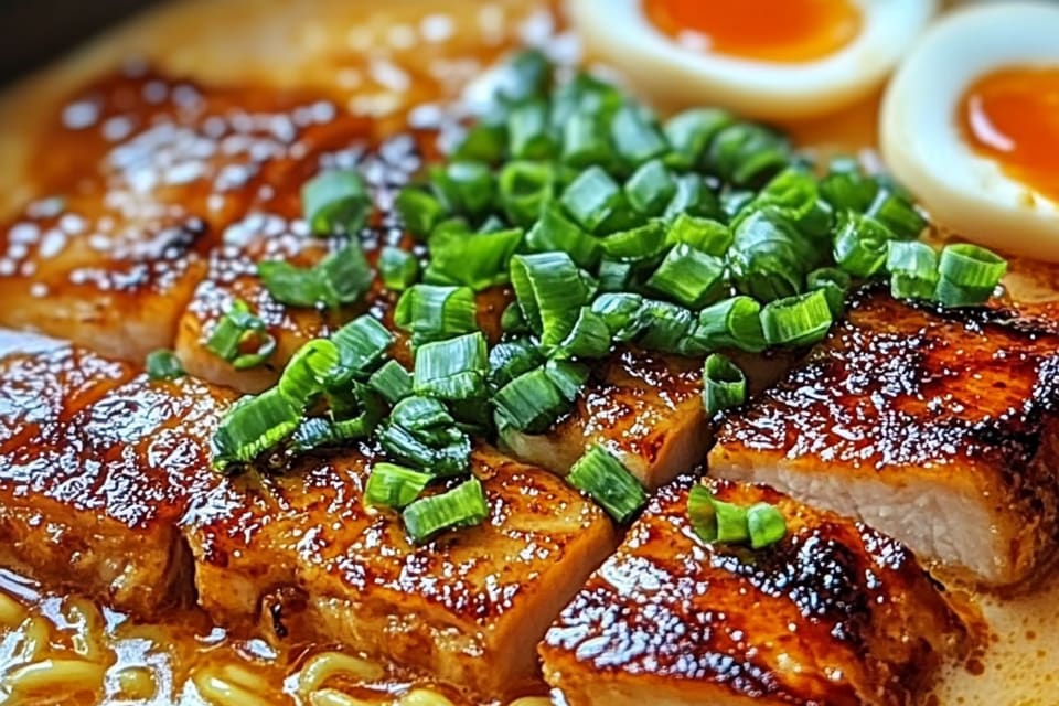 Fiery Chicken Ramen with Creamy Garlic Sauce: An Incredible 7-Step Recipe