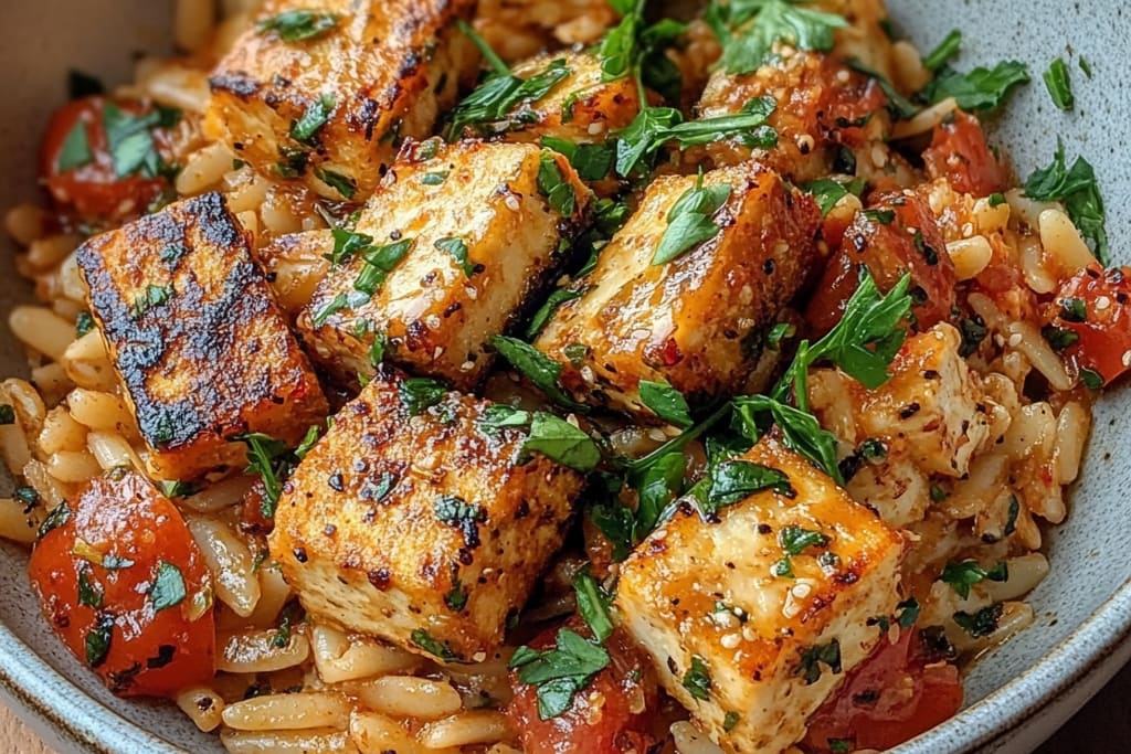 Creamy Tomato Orzo with Crispy Tofu Cutlets: An Incredible Ultimate Recipe