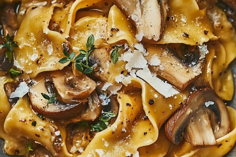 Tagliatelles aux Champignons : Un Plat Réconfortant et Incroyable