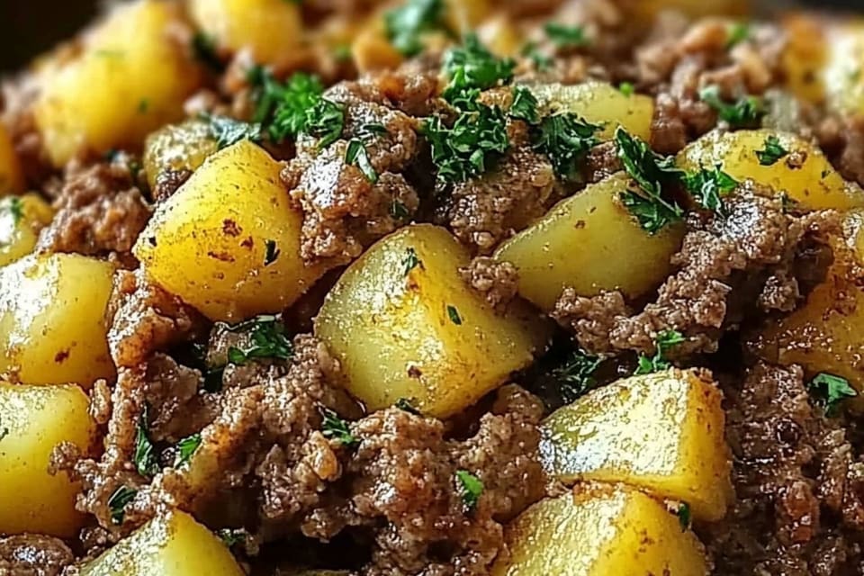 Viande Hachée avec Pommes de Terre : Un Plat Incroyable et Nourrissant