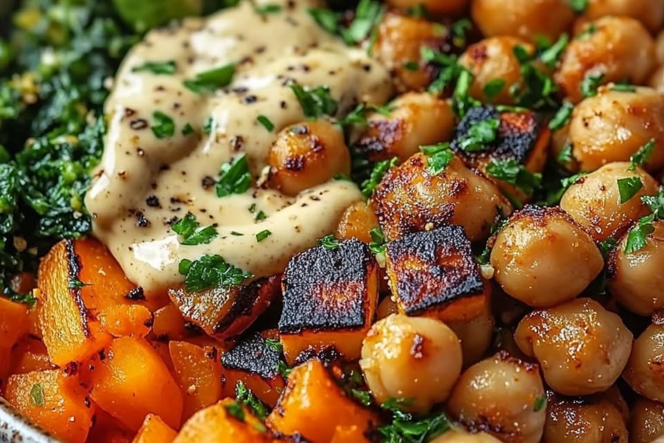 Roasted Vegetable & Chickpea Bowl with Tahini Dressing: An Incredible Ultimate Recipe