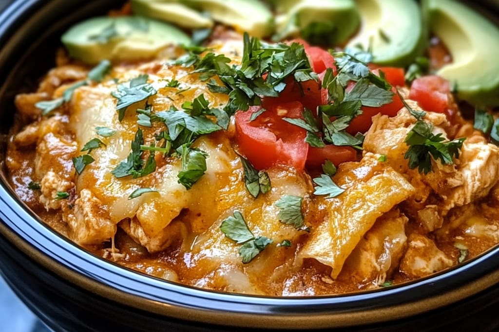Slow Cooker Chicken Enchilada Casserole: An Amazing Ultimate Recipe